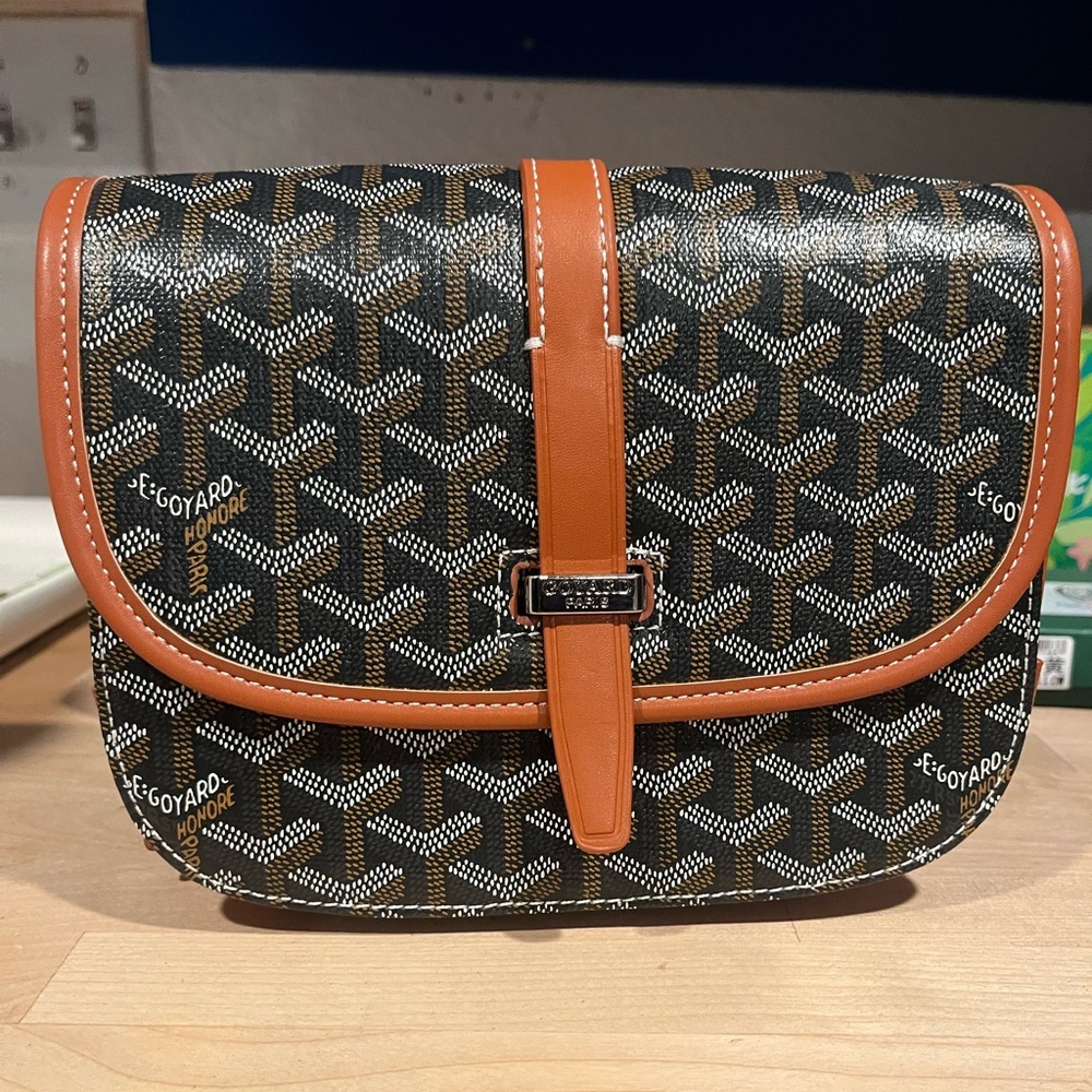 Gray Monogram Crossbody Bag